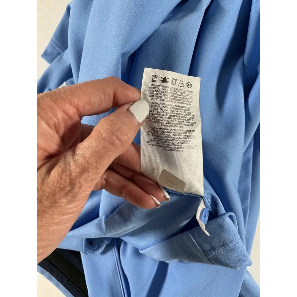 Jordan Brand UNC Tar Heels Basketball Team Issued Elite Polo Shirt Blue Men's M